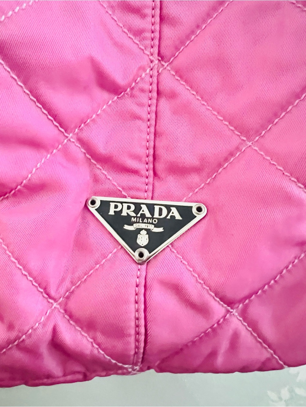 Prada Tessuto Nylon Tote / Shoulder Bag - Pink - Picture 5 of 11